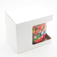 Коробка с окошком для новогодней кружки. (артикул 63918295)